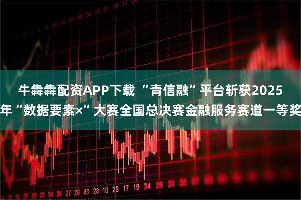 牛犇犇配资APP下载 “青信融”平台斩获2025年“数据要素×”大赛全国总决赛金融服务赛道一等奖